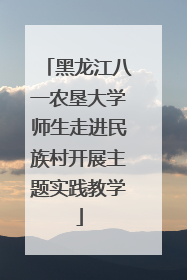黑龙江八一农垦大学师生走进民族村开展主题实践教学