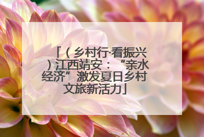 （乡村行·看振兴）江西靖安：“亲水经济”激发夏日乡村文旅新活力