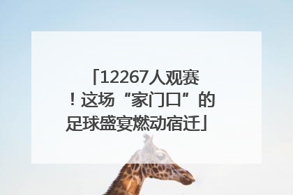 12267人观赛！这场“家门口”的足球盛宴燃动宿迁