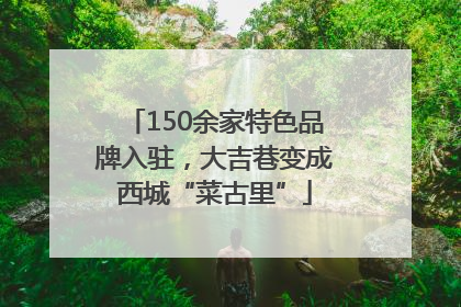 150余家特色品牌入驻，大吉巷变成西城“菜古里”