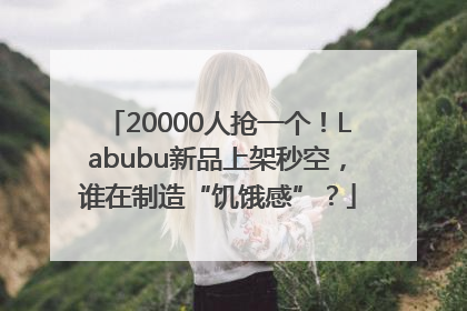20000人抢一个！Labubu新品上架秒空，谁在制造“饥饿感”？