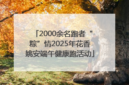 2000余名跑者“粽”情2025年花香姚安端午健康跑活动
