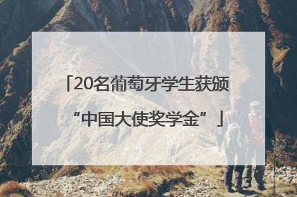 20名葡萄牙学生获颁“中国大使奖学金”