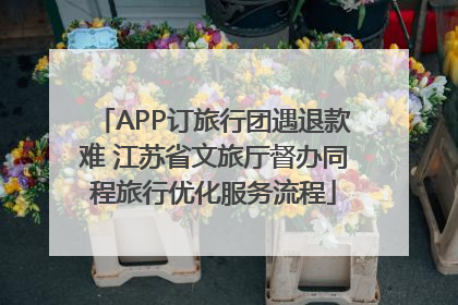 APP订旅行团遇退款难 江苏省文旅厅督办同程旅行优化服务流程