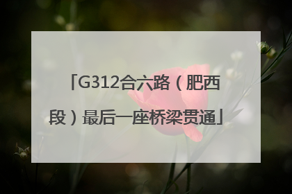 G312合六路（肥西段）最后一座桥梁贯通