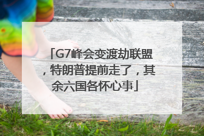 G7峰会变渡劫联盟，特朗普提前走了，其余六国各怀心事